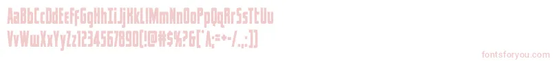 captcanaveralcond-Schriftart – Rosa Schriften auf weißem Hintergrund