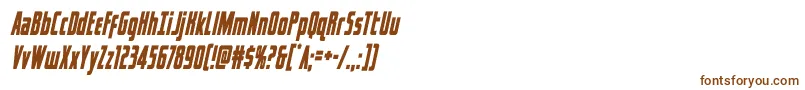 Шрифт captcanaveralcondital – коричневые шрифты на белом фоне