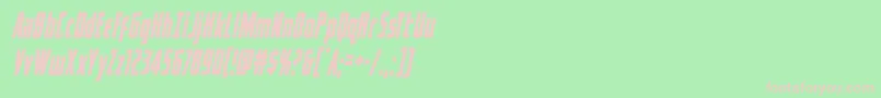 captcanaveralcondital Font – Pink Fonts on Green Background