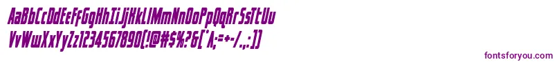 captcanaveralcondital Font – Purple Fonts on White Background