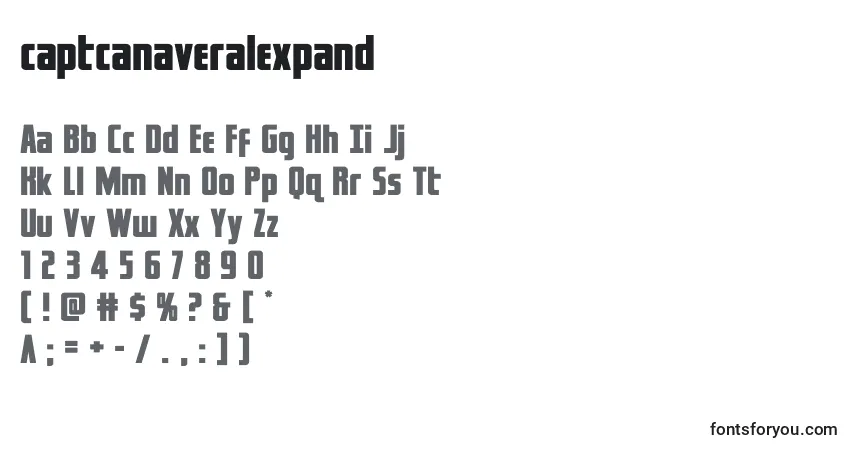 Police Captcanaveralexpand - Alphabet, Chiffres, Caractères Spéciaux