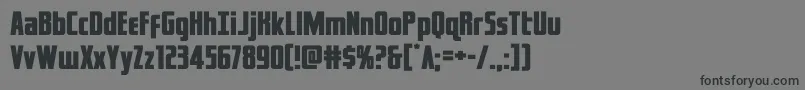 captcanaveralexpand Font – Black Fonts on Gray Background