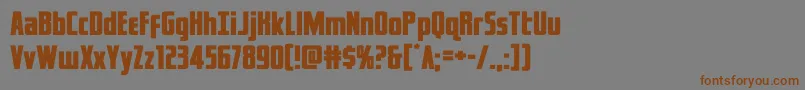 Шрифт captcanaveralexpand – коричневые шрифты на сером фоне