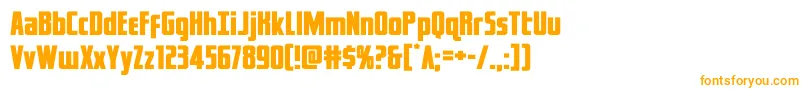 captcanaveralexpand Font – Orange Fonts on White Background