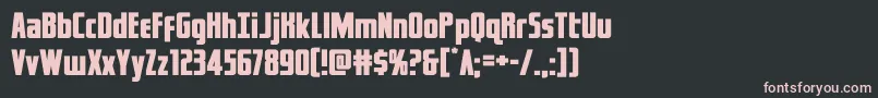 captcanaveralexpand Font – Pink Fonts on Black Background