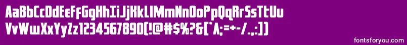 captcanaveralexpand Font – White Fonts on Purple Background