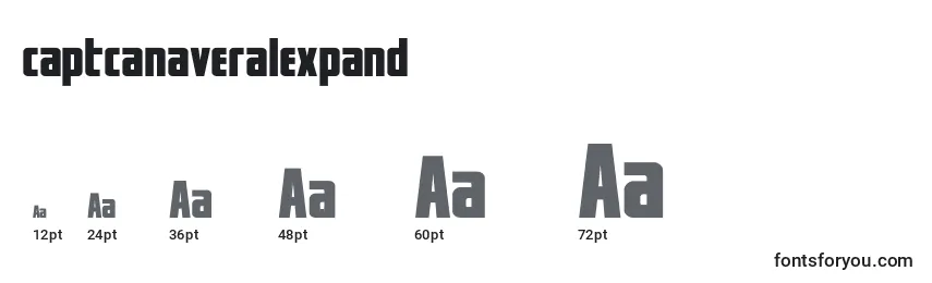 Captcanaveralexpand Font Sizes