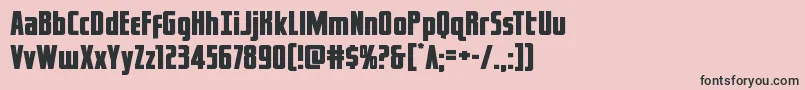 フォントcaptcanaveralexpand – ピンクの背景に黒い文字