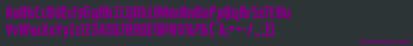captcanaveralexpand Font – Purple Fonts on Black Background
