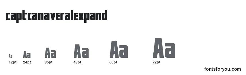 Captcanaveralexpand (122777) Font Sizes