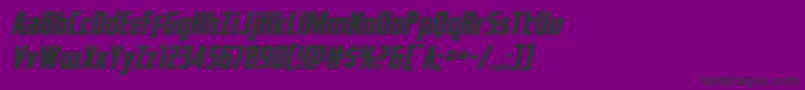 captcanaveralexpandital Font – Black Fonts on Purple Background