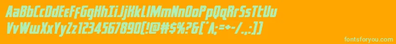 En savoir plus sur la police captcanaveralexpandital Police captcanaveralexpandital – polices vertes sur fond orange