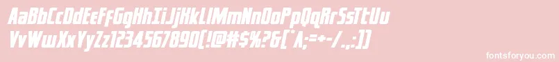 captcanaveralexpandital Font – White Fonts on Pink Background