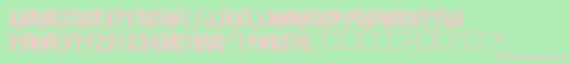 Bajazzo Font – Pink Fonts on Green Background