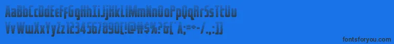 captcanaveralgrad Font – Black Fonts on Blue Background