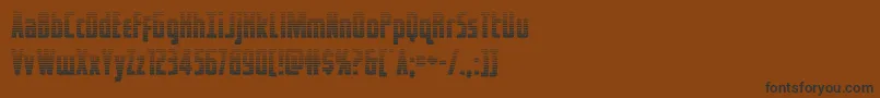 captcanaveralgrad Font – Black Fonts on Brown Background