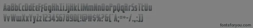 Шрифт captcanaveralgrad – чёрные шрифты на сером фоне