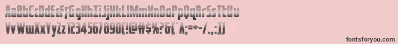 フォントcaptcanaveralgrad – ピンクの背景に黒い文字