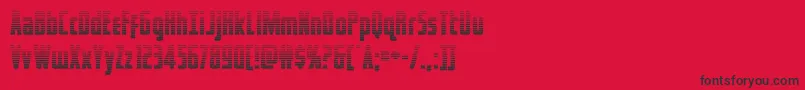 captcanaveralgrad Font – Black Fonts on Red Background