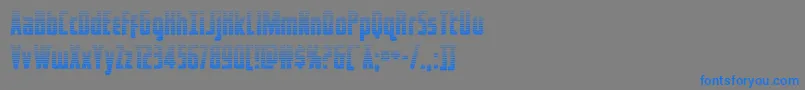 Шрифт captcanaveralgrad – синие шрифты на сером фоне