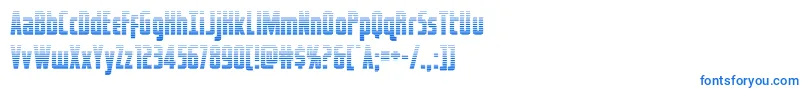 フォントcaptcanaveralgrad – 白い背景に青い文字