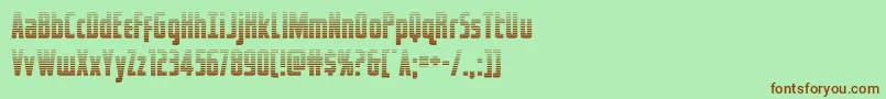 Шрифт captcanaveralgrad – коричневые шрифты на зелёном фоне