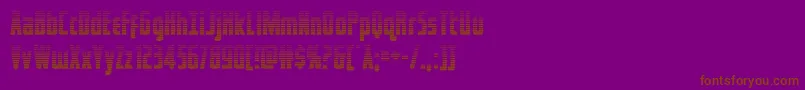 captcanaveralgrad Font – Brown Fonts on Purple Background