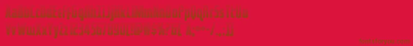 captcanaveralgrad Font – Brown Fonts on Red Background