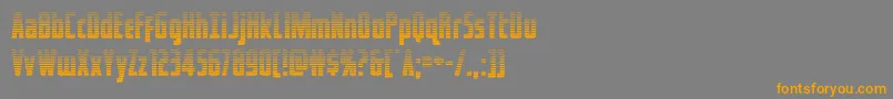 Шрифт captcanaveralgrad – оранжевые шрифты на сером фоне