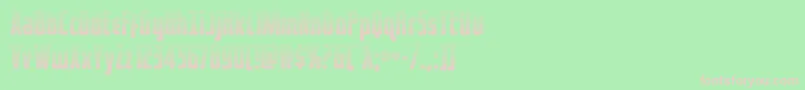 captcanaveralgrad Font – Pink Fonts on Green Background