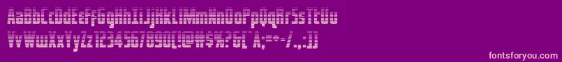 フォントcaptcanaveralgrad – 紫の背景にピンクのフォント
