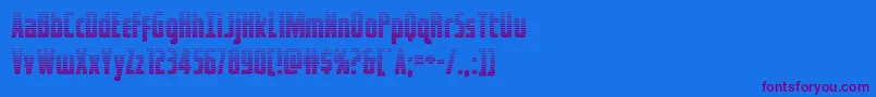 Шрифт captcanaveralgrad – фиолетовые шрифты на синем фоне