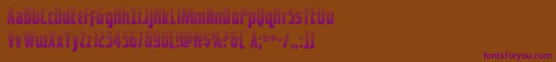 captcanaveralgrad Font – Purple Fonts on Brown Background