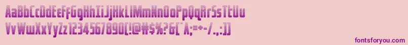 captcanaveralgrad-fontti – violetit fontit vaaleanpunaisella taustalla
