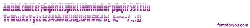 captcanaveralgrad-Schriftart – Violette Schriften auf weißem Hintergrund