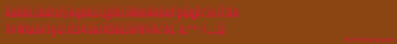 captcanaveralgrad Font – Red Fonts on Brown Background