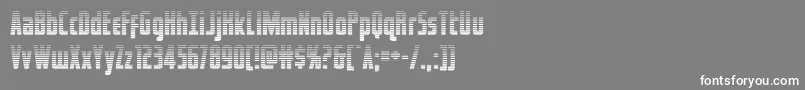 フォントcaptcanaveralgrad – 灰色の背景に白い文字