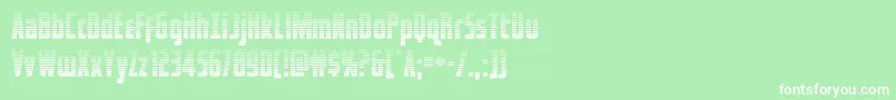captcanaveralgrad Font – White Fonts on Green Background