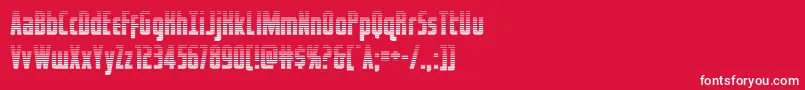 フォントcaptcanaveralgrad – 赤い背景に白い文字