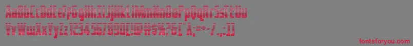 フォントcaptcanaveralgrad – 赤い文字の灰色の背景