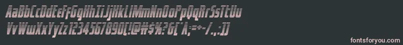フォントcaptcanaveralgradital – 黒い背景にピンクのフォント