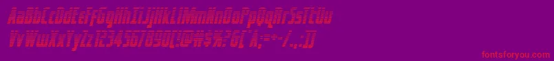 captcanaveralgradital Font – Red Fonts on Purple Background