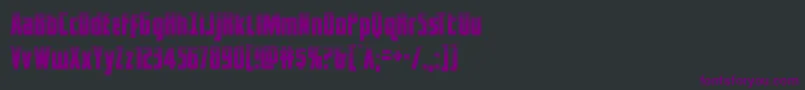 Шрифт captcanaveralhalf – фиолетовые шрифты на чёрном фоне