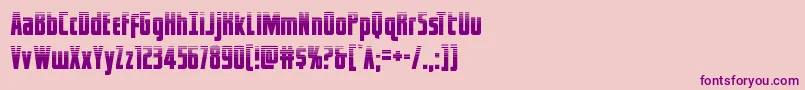 Шрифт captcanaveralhalf – фиолетовые шрифты на розовом фоне