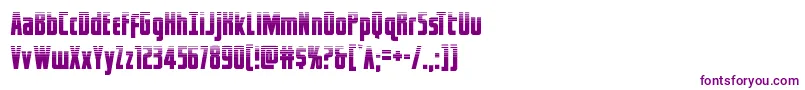 フォントcaptcanaveralhalf – 白い背景に紫のフォント
