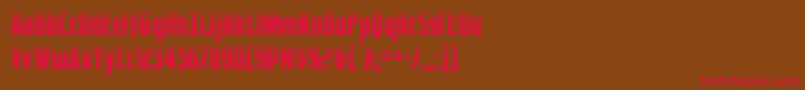 captcanaveralhalf Font – Red Fonts on Brown Background
