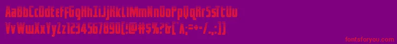 Шрифт captcanaveralhalf – красные шрифты на фиолетовом фоне