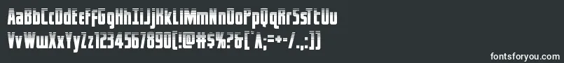 Шрифт captcanaveralhalf – белые шрифты на чёрном фоне