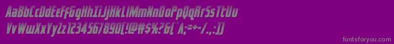 Шрифт captcanaveralhalfital – серые шрифты на фиолетовом фоне