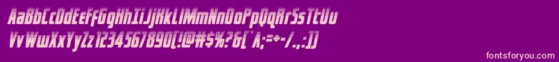 captcanaveralhalfital Font – Pink Fonts on Purple Background